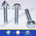 alibaba hardware supplier mild steel zinc plated flange bolt